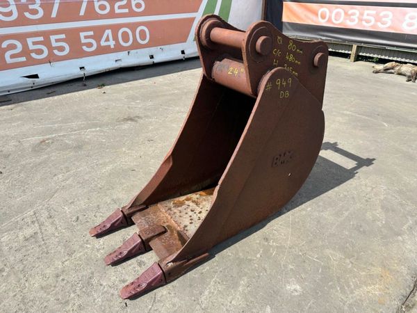 24"... BMC... DIGGING BUCKET ...80MM.... 949 DB 305773298