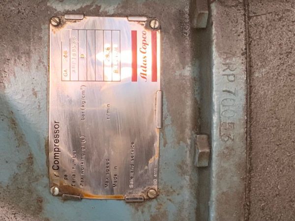 ATLAS COPCO GA208 COMPRESSOR.....5239. 309208104