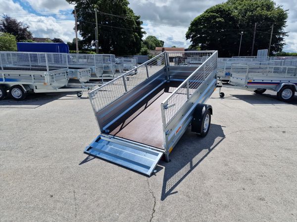 7ft8x4ft3 Trailer with mesh and cover 303851546