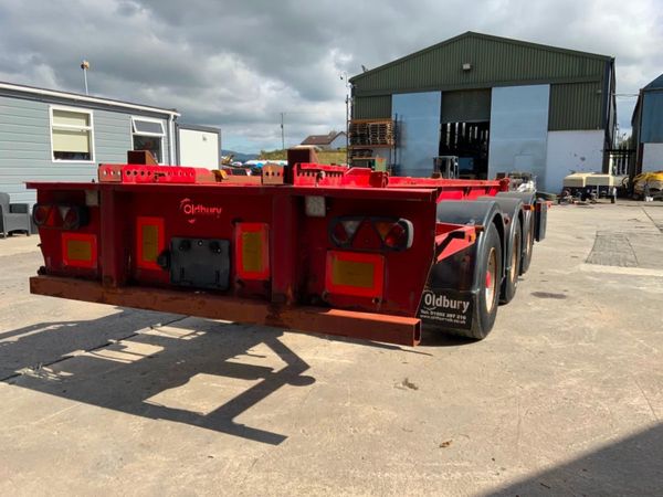 OLDBURY TRI AXLE HOOK SKIP TRAILER...1815. 317727852