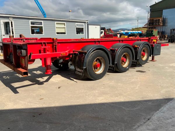 OLDBURY TRI AXLE HOOK SKIP TRAILER...1815. 317727853
