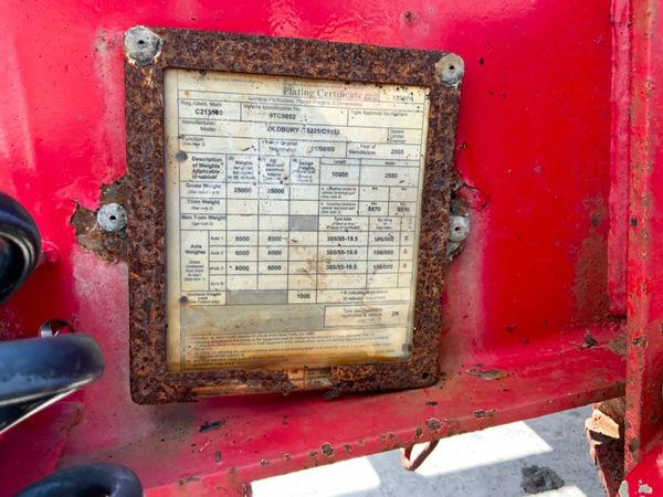 OLDBURY TRI AXLE HOOK SKIP TRAILER...1815. 317727861