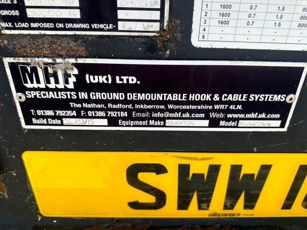 BOUGHTON TRI AXLE HOOK DRAG TRAILER...1816 318342367