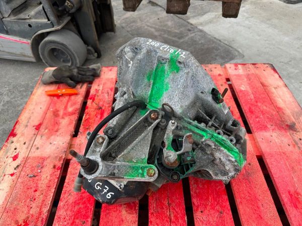 2010 RENAULT CLIO 1.2 PETROL GEARBOX...P18G76 312338479