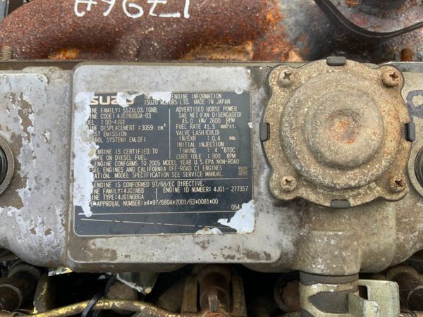 3.0lt ISUZU 4JG1 ENGINE.......1796. 326427205