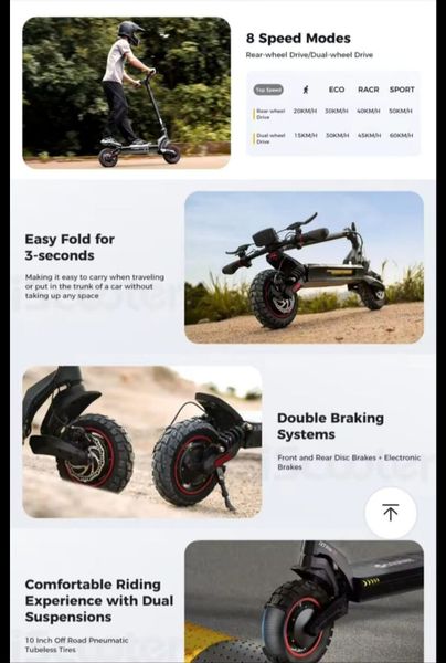 Electric Scooter IX7 Pro Brand New 327199304