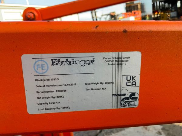 2017 EICHINGER MANUAL BLOCK GRAB......341v. 327314726