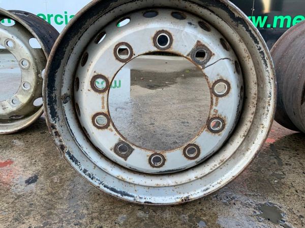 Volvo FMX Super Single Steel Rims...steer Axle. 328866356