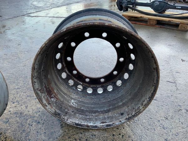 Volvo FMX Super Single Steel Rims...steer Axle. 328866363