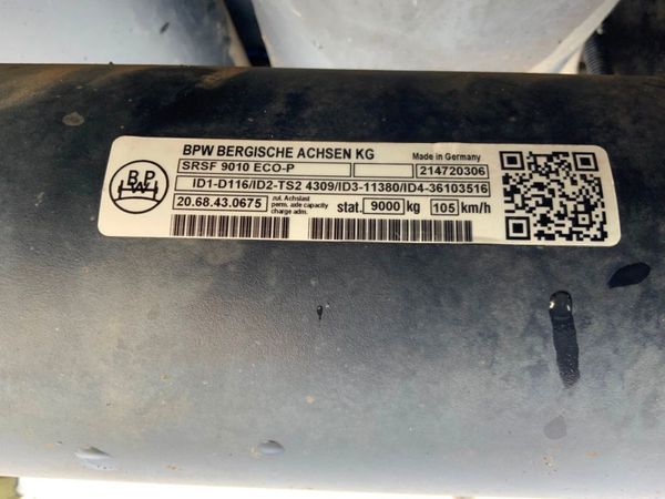 Trailer Trailer BPW Srsf Eco-p Axle Disc Brake As 329048391