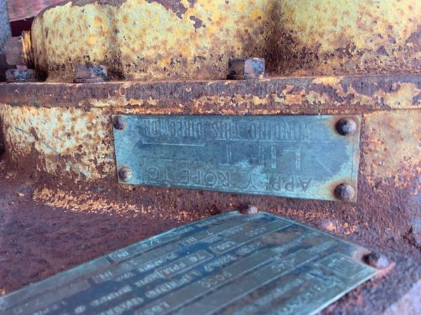 INGERSOLL RAND HU40 AIR TUGGER WINCH...1092. 321545352