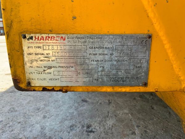 HARBEN DT8150 DRAIN JETTER....PERKINS ENGINE...... 321771627