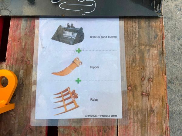 MINI MICRO DIGGER  / RAKE / RIPPER TOOTH...244 322442721