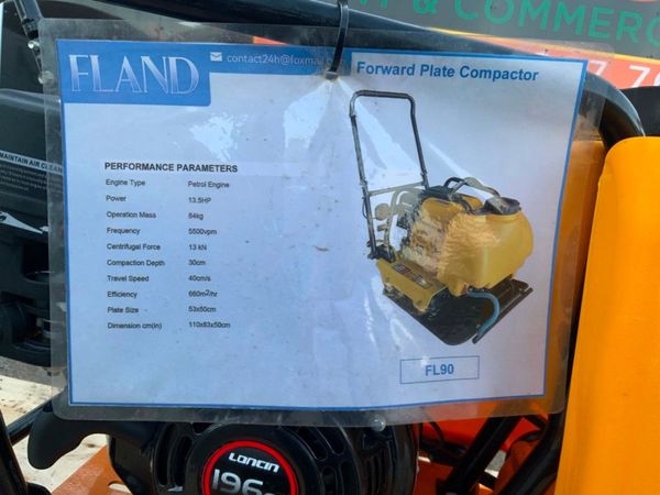 UNUSED FLAND COMPACTION / WACKER PLATE..124 337041681