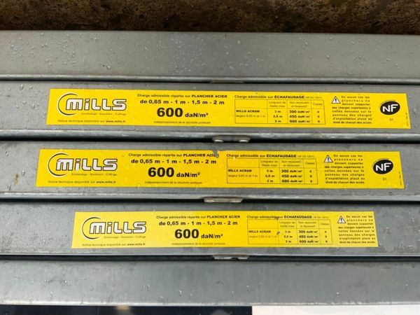 'MILLS' GALVANISED STAGING  BOARDS....857. 339402180