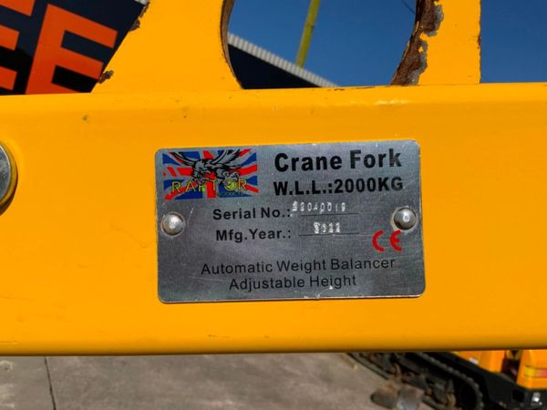 2022 RAPTOR HIAB PALLET FORK ATTACHMENT...603p 347245927