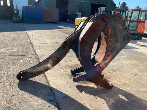 FIVE TYNE MANUAL GRAPPLE.......80mm PINS....1395. 347360161