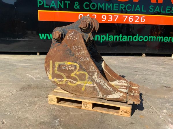 24" JCB DIGGING BUCKET....80mm PINS.......1537t. 347709034