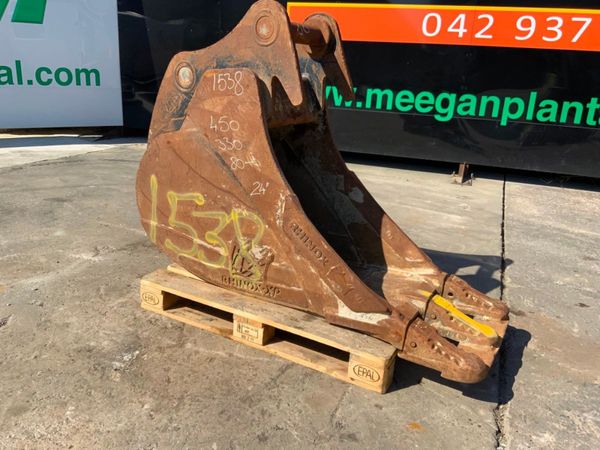 24" RHINOX XP DIGGING BUCKET....80mm PINS..1538t. 347709159