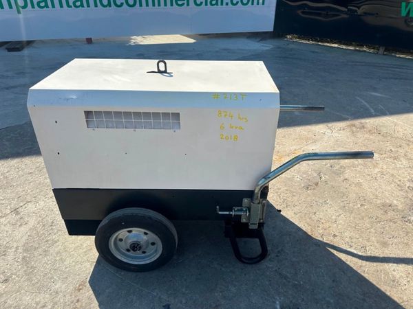 2018 GENERATOR GENSET... 6 KVA ...874 HRS..713T 347721404