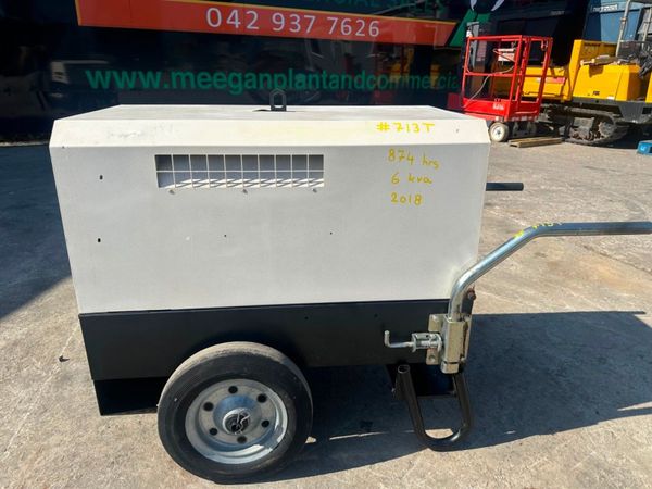 2018 GENERATOR GENSET... 6 KVA ...874 HRS..713T 347721407