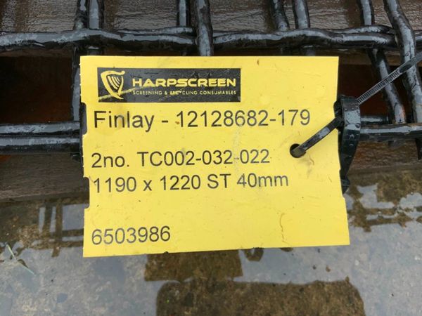 UNUSED FINLAY SCREENER MESH SHEETS.....569-2. 348704756