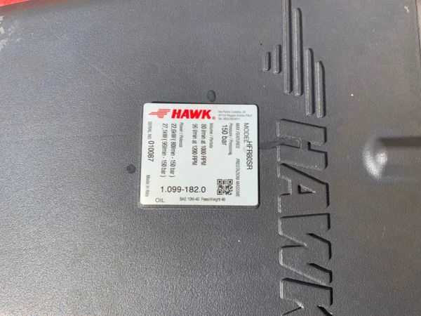 UNUSED HAWK HFR80SR WASHER PUMP....80lts/min. 349652104