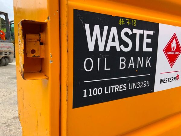 1100 ltr WESTERN WASTE OIL BUNDED  TANK....718k. 349792176
