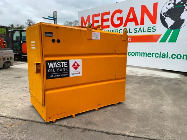1100 ltr WESTERN WASTE OIL BUNDED  TANK....718k. 349792179