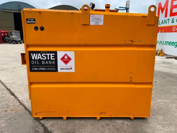 1100 ltr WESTERN WASTE OIL BUNDED  TANK....718k. 349792180