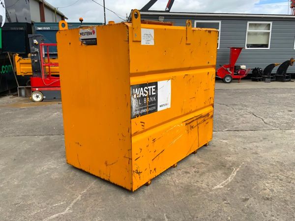 1100 ltr WESTERN WASTE OIL BUNDED  TANK....718k. 349792183