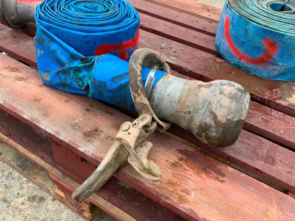 6" LAYFLAT TRANSFER HOSE.......BAUER ENDS. 341518426
