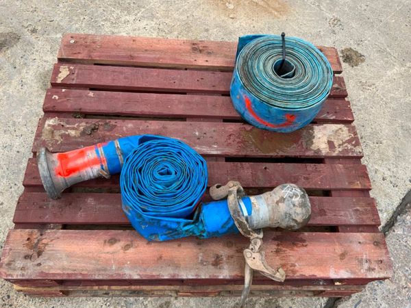 6" LAYFLAT TRANSFER HOSE.......BAUER ENDS. 341518428