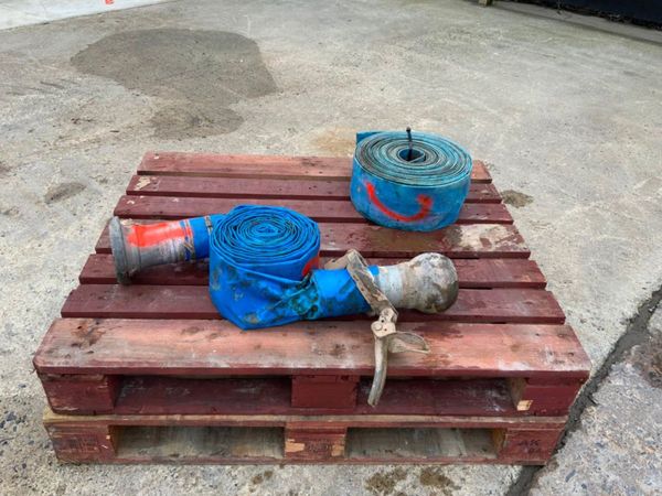 6" LAYFLAT TRANSFER HOSE.......BAUER ENDS. 341518430