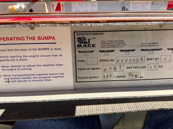 BUMPA MATERIAL LIFT / ELEVATORS.......1035t. 342581926
