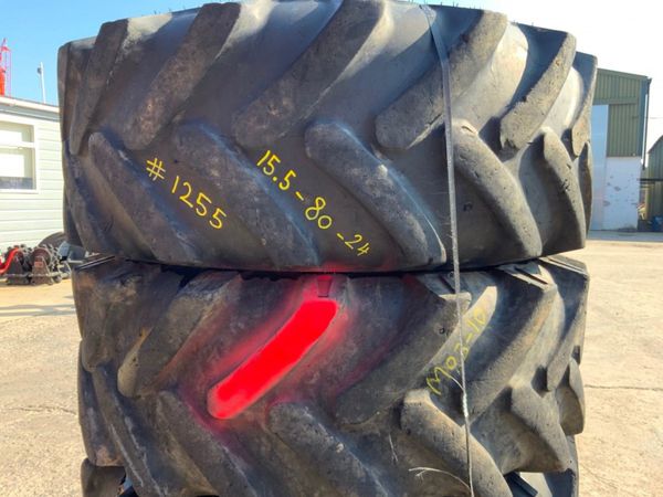 15.5/80/24 JCB TELEPORTER TYRES.........1255. 343955677