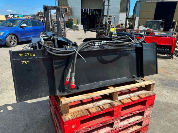 NEW..73" BOBCAT SKIDSTEER GRAB BUCKET..296W 354206794