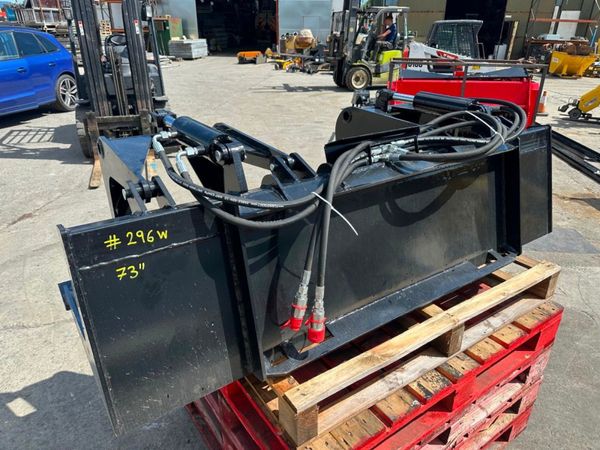 NEW..73" BOBCAT SKIDSTEER GRAB BUCKET..296W 354206795