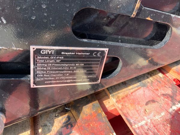 UNUSED MINI SKID STEER BREAKER / HAMMER...318w. 354363427