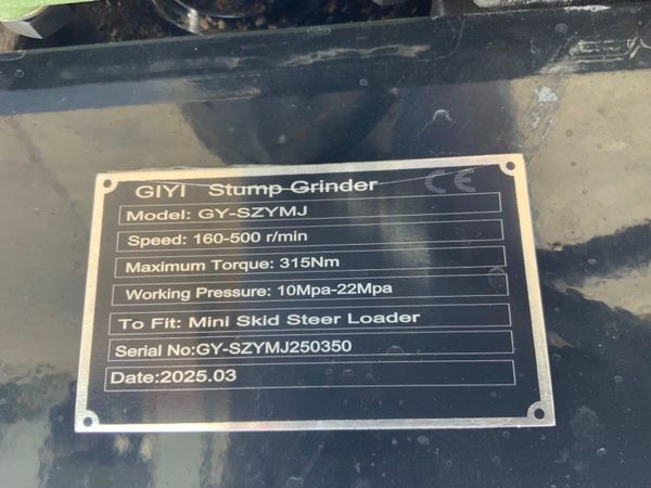 UNUSED SKID STEER STUMP GRINDER.......324w. 354371228