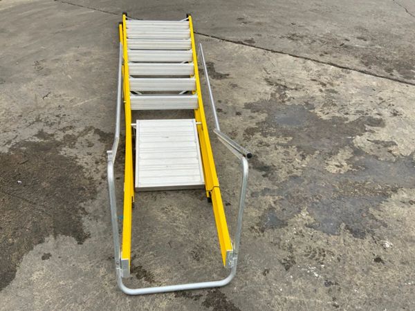 8 STEP FIBRE PLATFORM ACCESS LADDER.......0442. 355151717