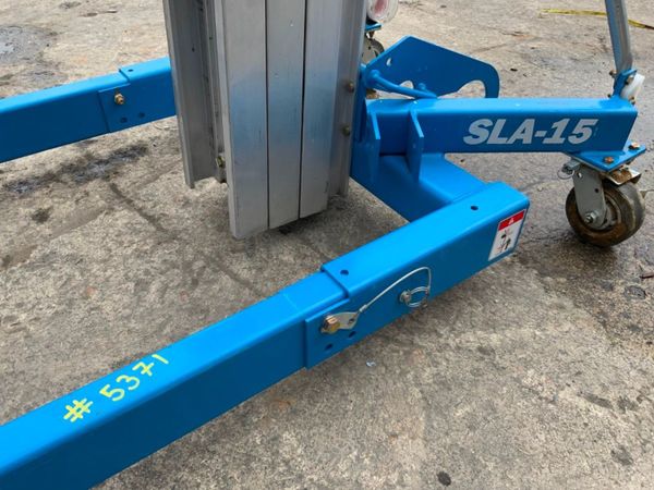 2023 GENIE SLA-15 MANUAL MATERIAL HOIST....5371. 355716934