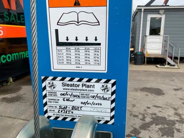 2023 GENIE SLA-15 MANUAL MATERIAL HOIST....5371. 355716931