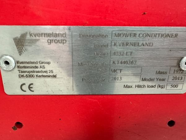 Kvernerland 4332LT Grouper Mower 356025655