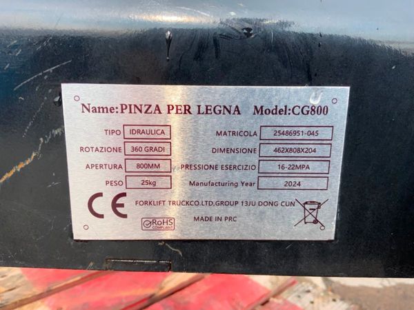 UNUSED MINI DIGGER LOG GRAPPLE..........1418. 356428976
