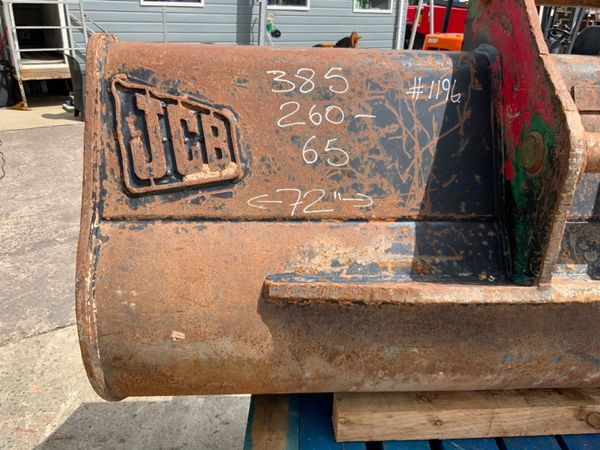 72" JCB GRADING BUCKET....65mm PINS........1196t 357808748