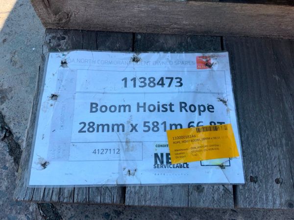 581mts x 28mm WOVEN WIRE ROPE........3960. 358036980