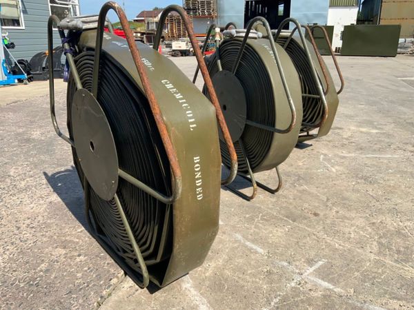 6" x 150ft LAY FLAT HOSE & REEL....EX MOD......38 358138585