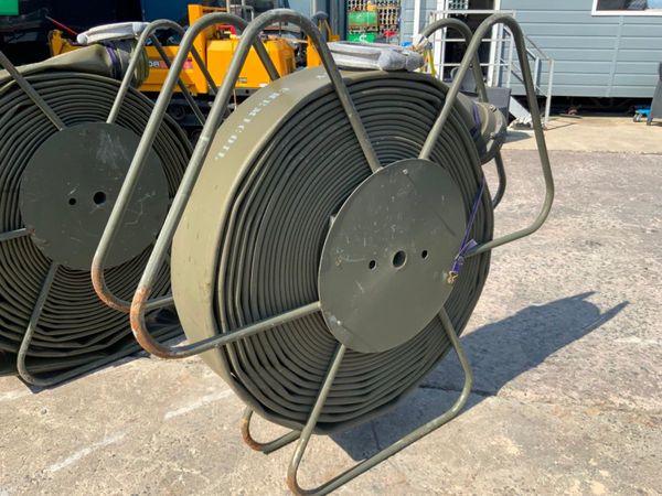 6" x 150ft LAY FLAT HOSE & REEL....EX MOD......38 358138588