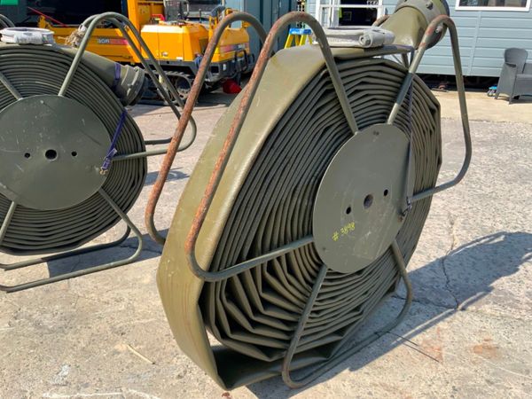 6" x 150ft LAY FLAT HOSE & REEL....EX MOD......38 358138589